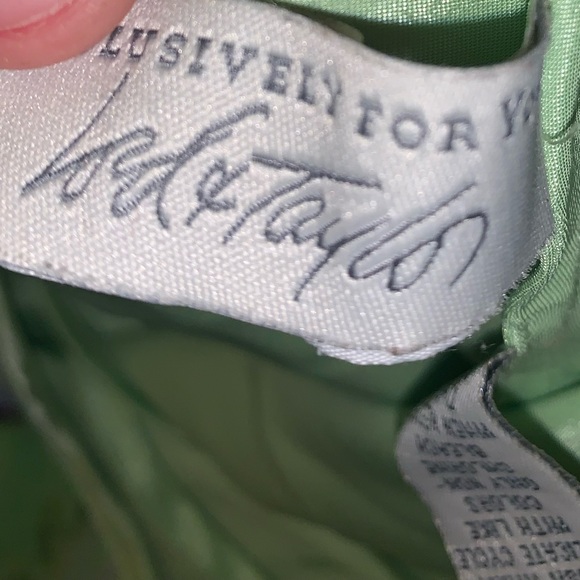 Lime Green & Purple Polyester Floral blouse sz M - Picture 9 of 13